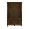 Frazier Park Buffet and Hutch in Dark Cherry 1649-50*