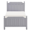 Wellsummer Twin Panel Bed in Gray 1803GYT-1*