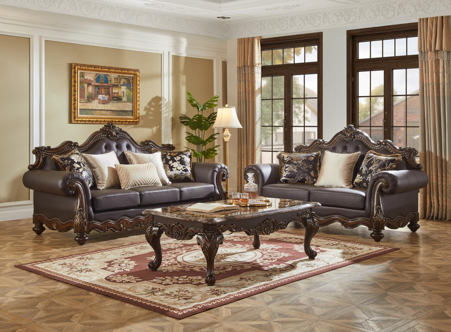 Rohan Traditional Sofa & Loveseat
