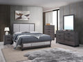 Jouri Dark Grey Platform 4 Pc Bedroom Set